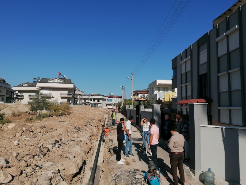 Kemer’de altyapı çalışmaları hızlandı