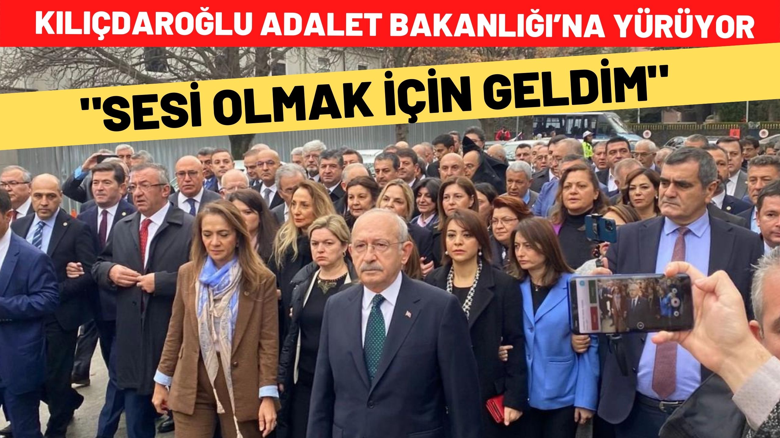 Kılıçdaroğlu Adalet Bakanlığı’na yürüyor