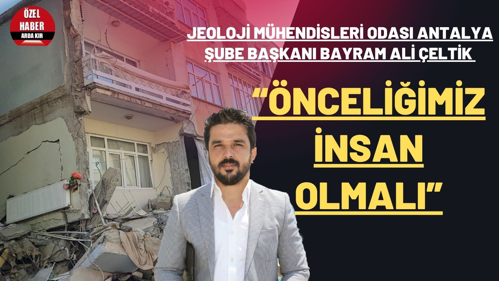 “Önceliğimiz insan olmalı”