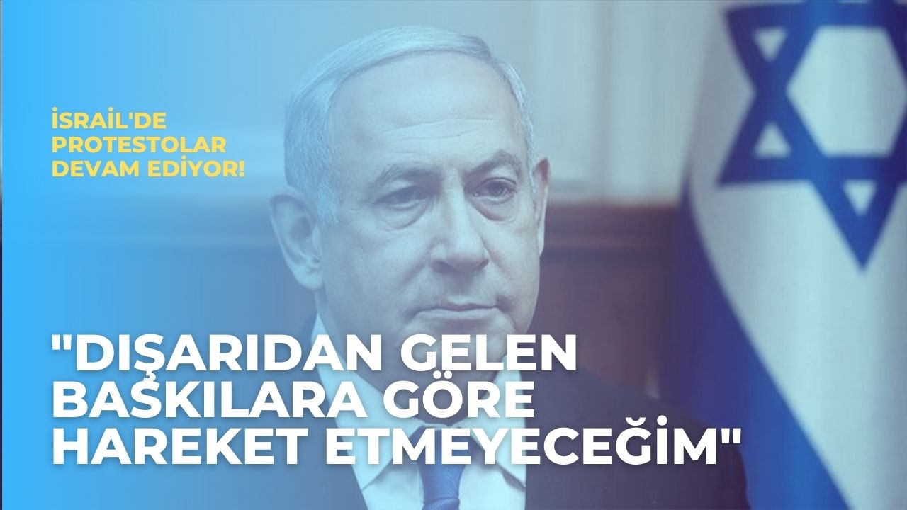 Netanyahu'dan Biden'e rest! "biz egemen bir ülkeyiz"