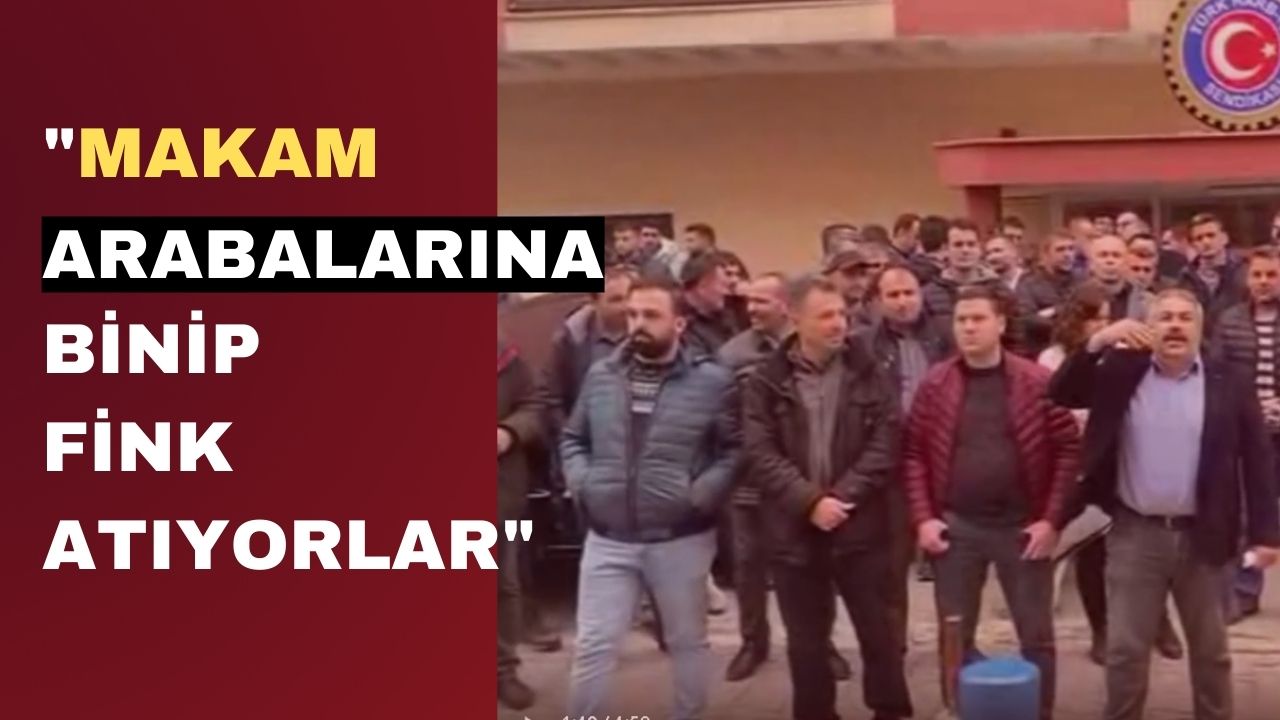 TÜRK-İŞ HARB işçileri, sendika yönetimini protesto etti