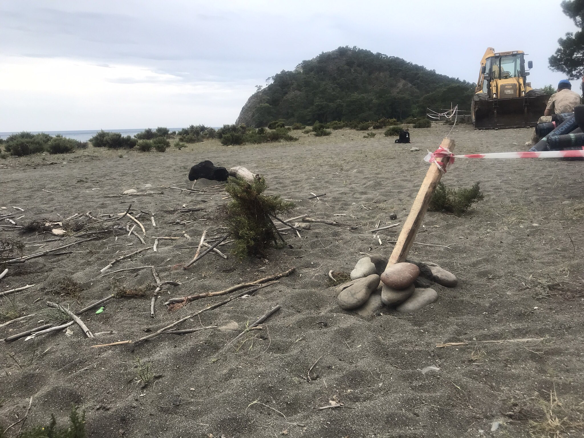 Phaselis'te inşaat çalışmaları tüm hızıyla devam ediyor