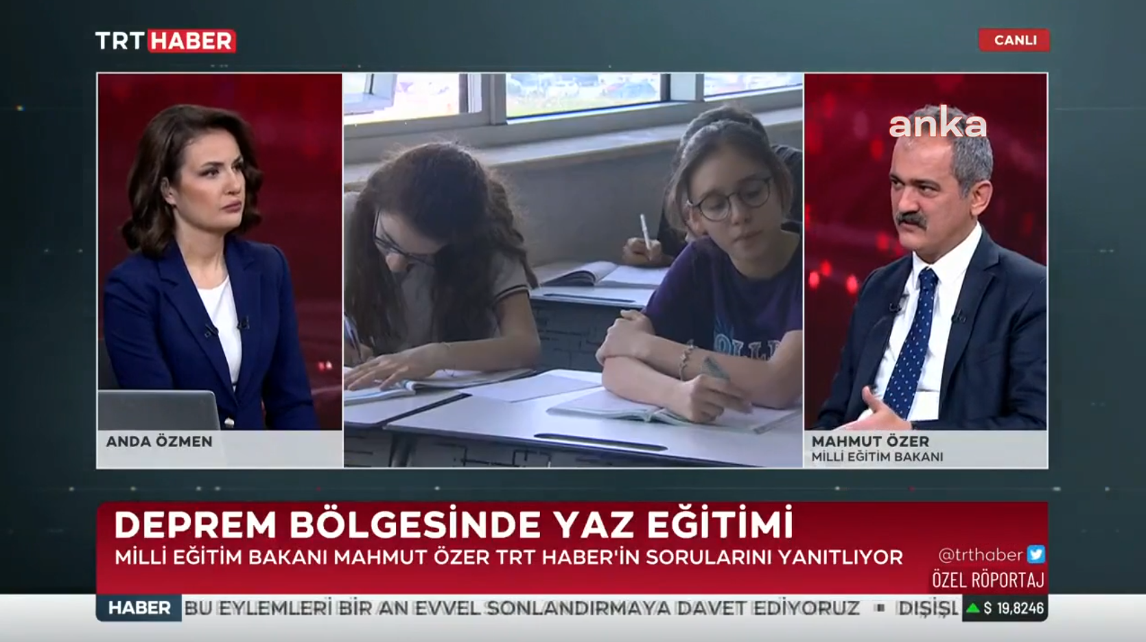 Milli Eğitim Bakanı Özer: Okullar 16 Haziran’da kapanacak