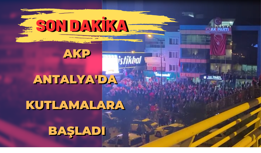 SON DAKİKA: AKP'DE ERKEN VE GARİP KUTLAMA