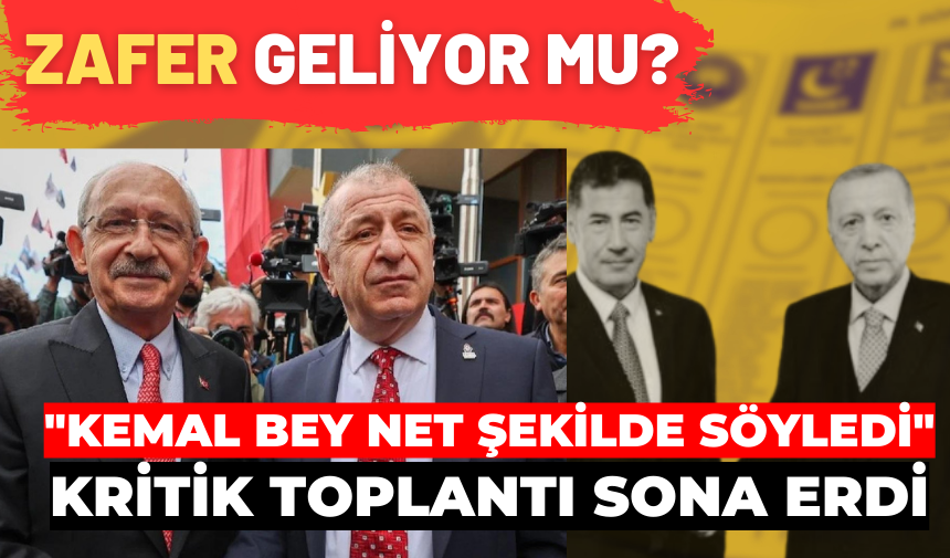 SON DAKİKA.. ÖZDAĞ KARARINI VERDİ... ZAFER PARTİSİ İKİNCİ TURDA KILIÇDAROĞLU'NU DESTEKLEYECEK