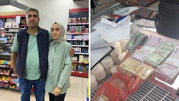 Kasiyer, markette unutulan 2 bin lirayı sahibine teslim etti