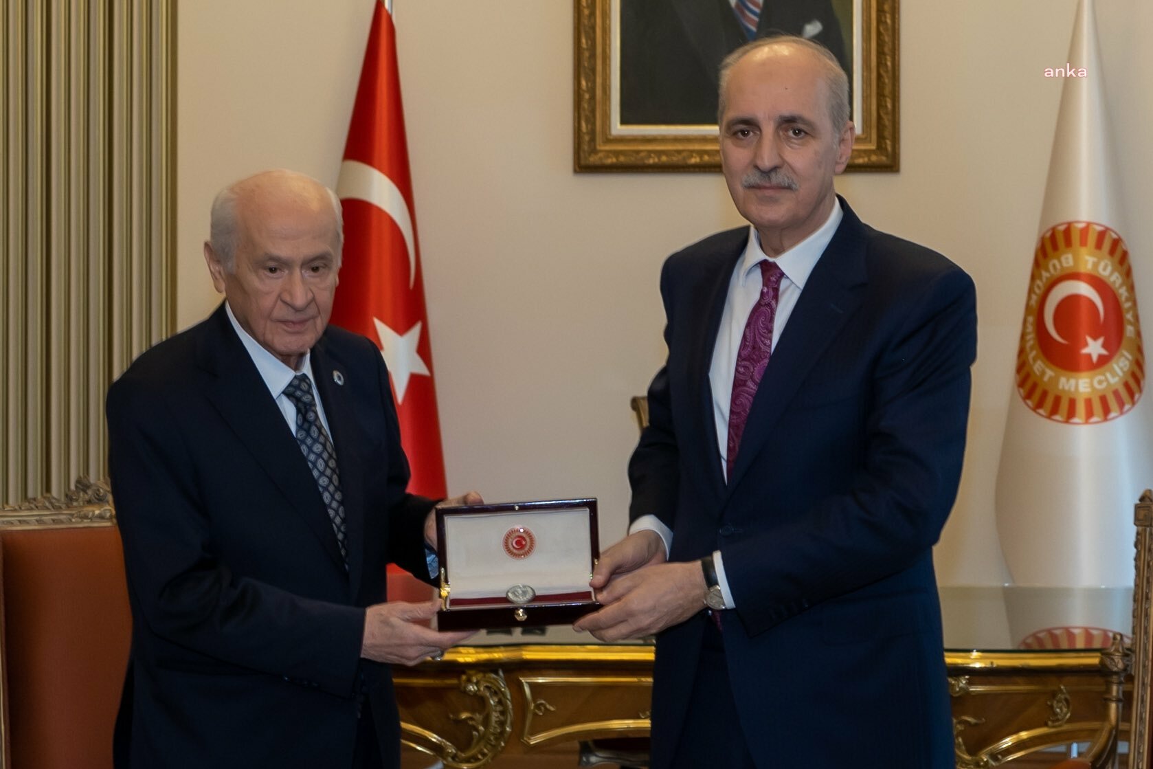 TBMM Başkanı Numan Kurtulmuş görevi geçici başkan Devlet Bahçeli’den devraldı