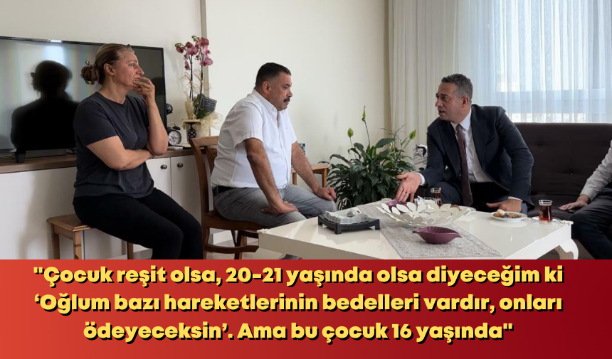 Erdoğan’ın afişine bıyık çizdiği için tutuklanan M.K.’nin babası konuştu