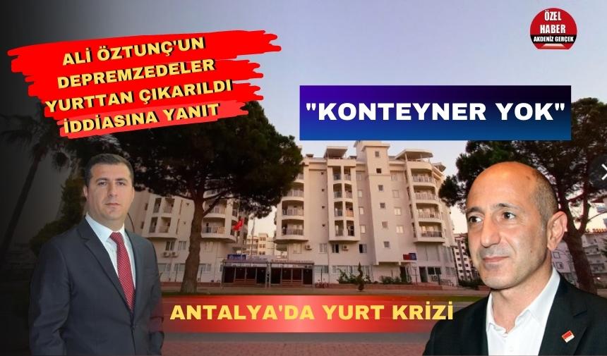 Antalya’da yurt gerilimi