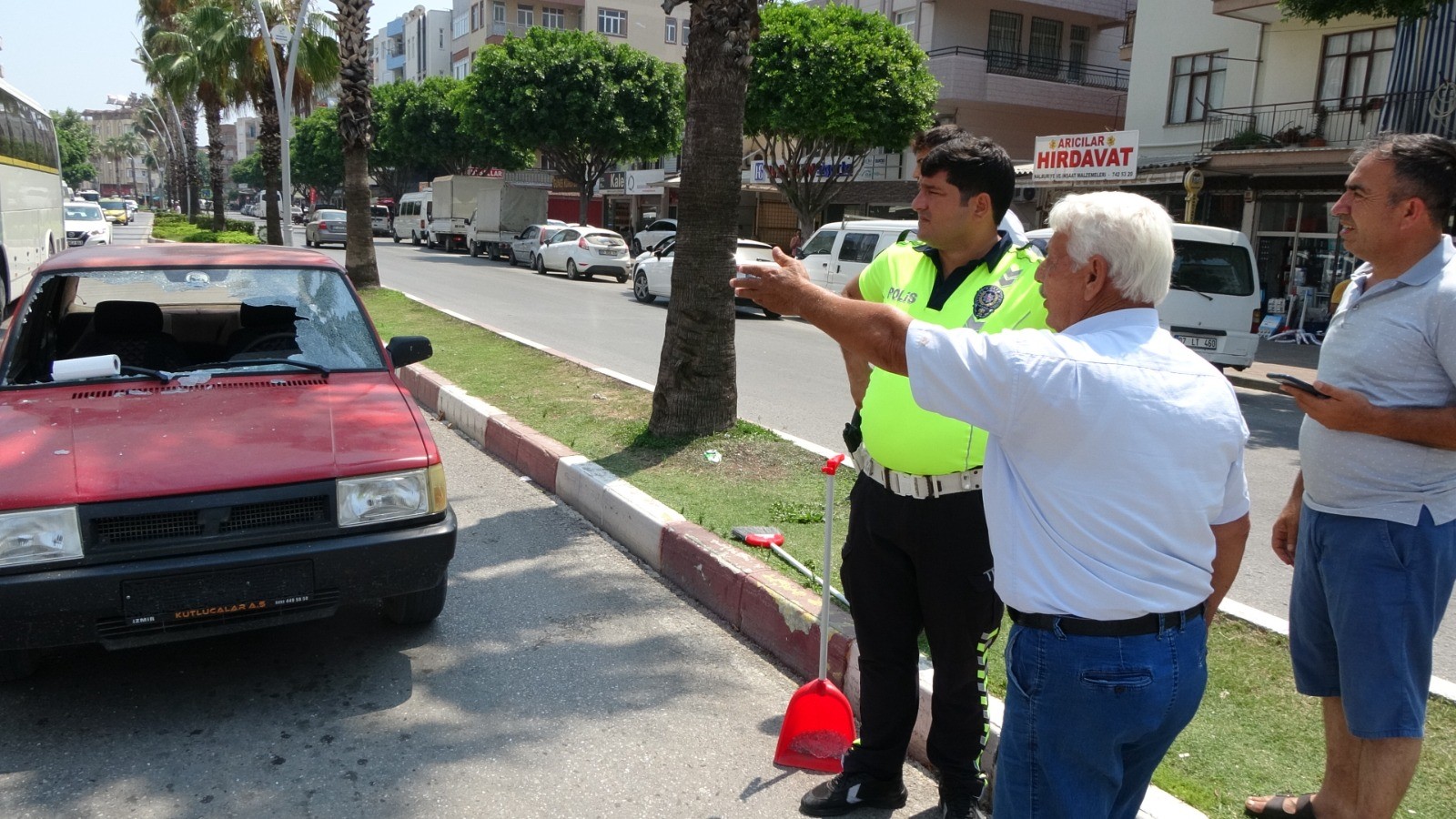 Otomobilin çarptığı yaya yaralandı