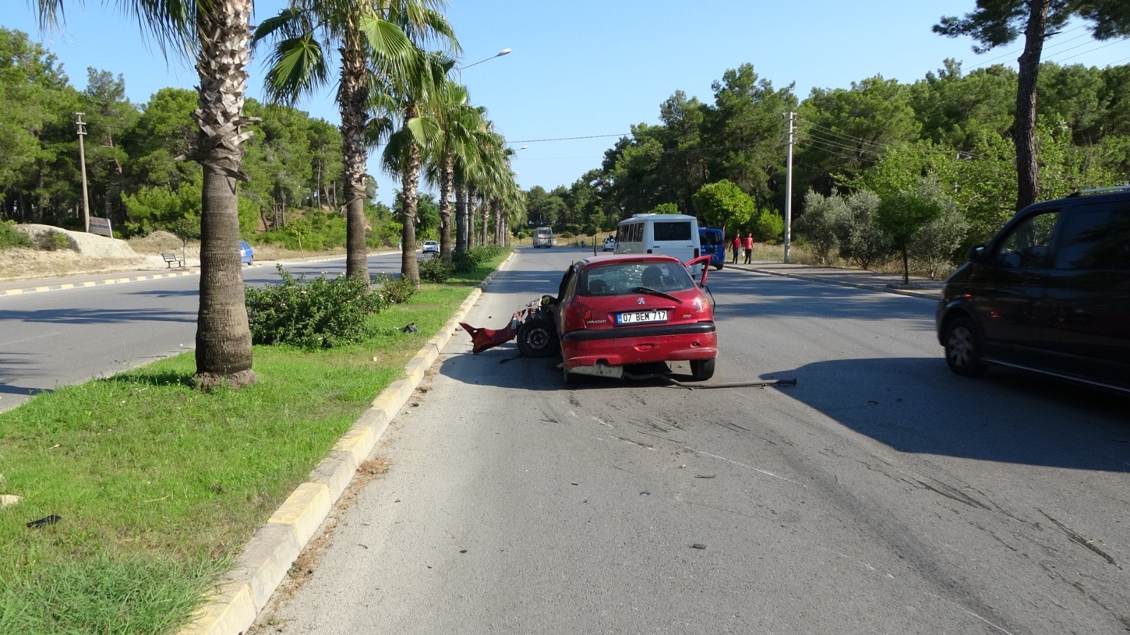 Motor kazasında mucizevi kurtuluş