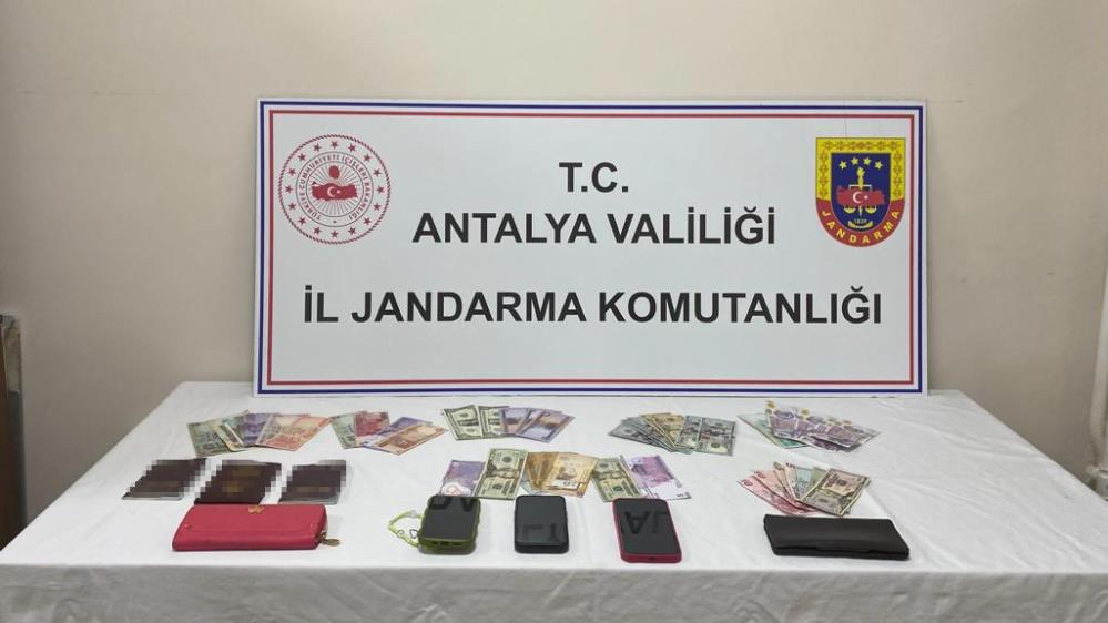 Dolar ve kolye hırsızları jandarmadan kaçamadı