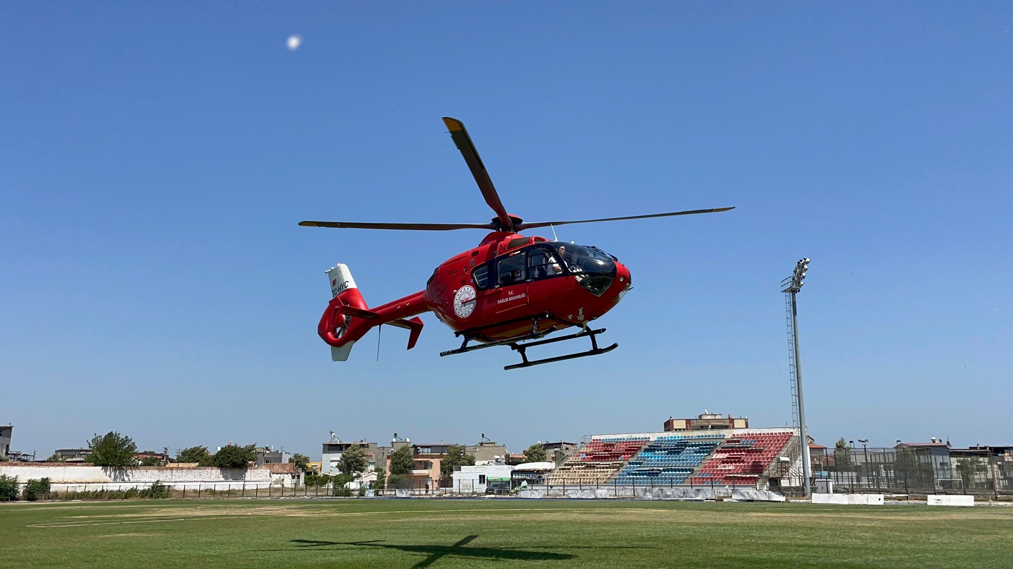 Solunum problemi yaşayan Arya Bebek'in helikopterle sevki gerçekleştirildi