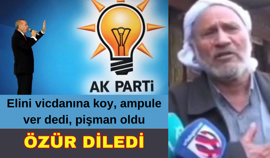 Elini vicdanına koy, ampule ver dediğine pişman oldu