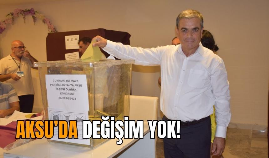 Aksu’da değişim yok! 