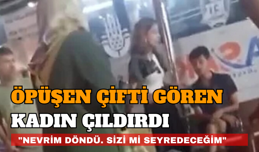 Havalimanında öpüşen çifti gören kadın çıldırdı