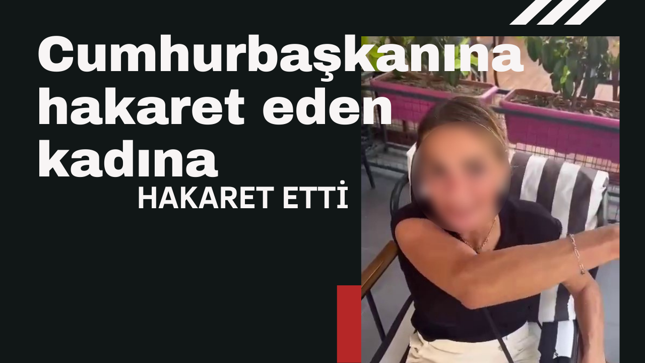 Cumhurbaşkanına hakaret eden kadına hakaret etti