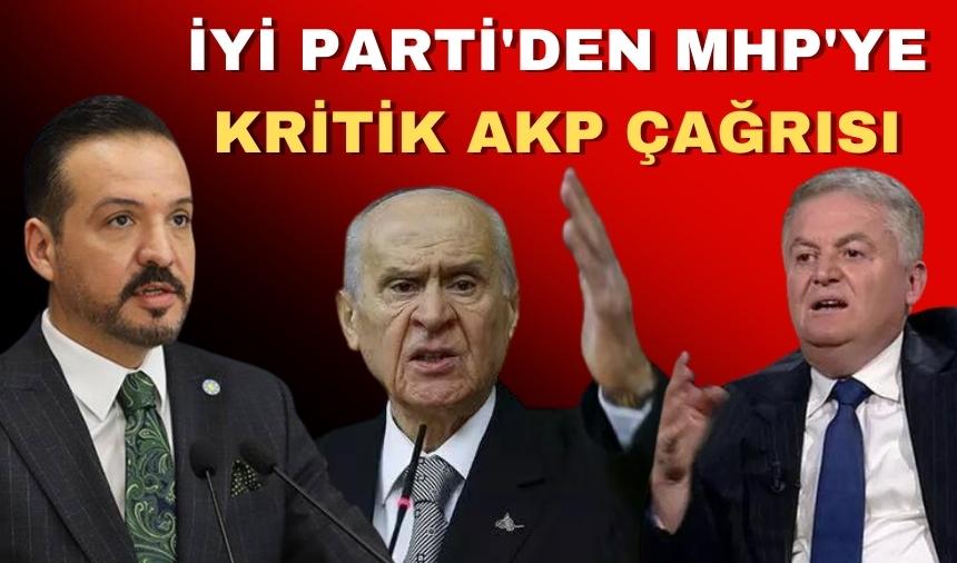 İYİ Parti'li Üçok'tan MHP'ye: AKPyi terk edin, milletin hayrına hareket eden İYİ Parti'nin yanında yer alın    