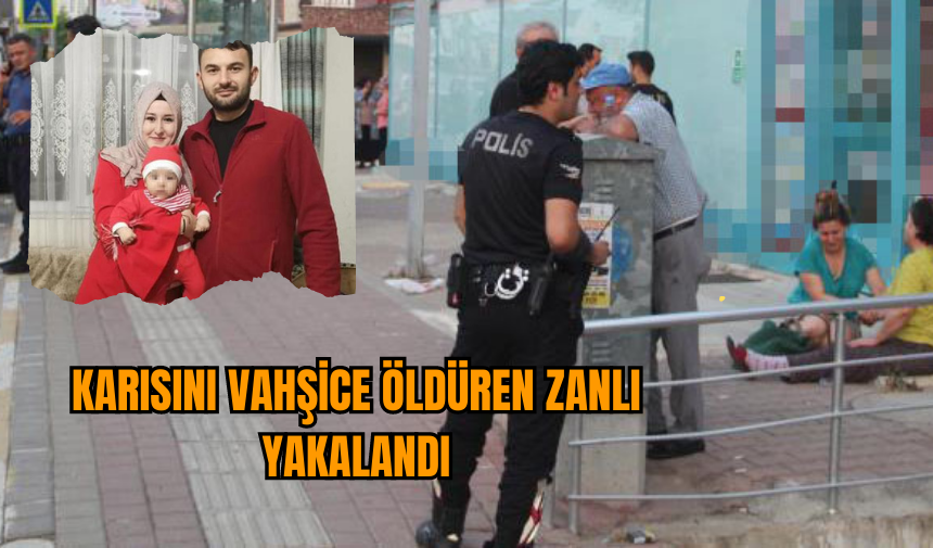 Karısını vahşice öldüren zanlı yakalandı