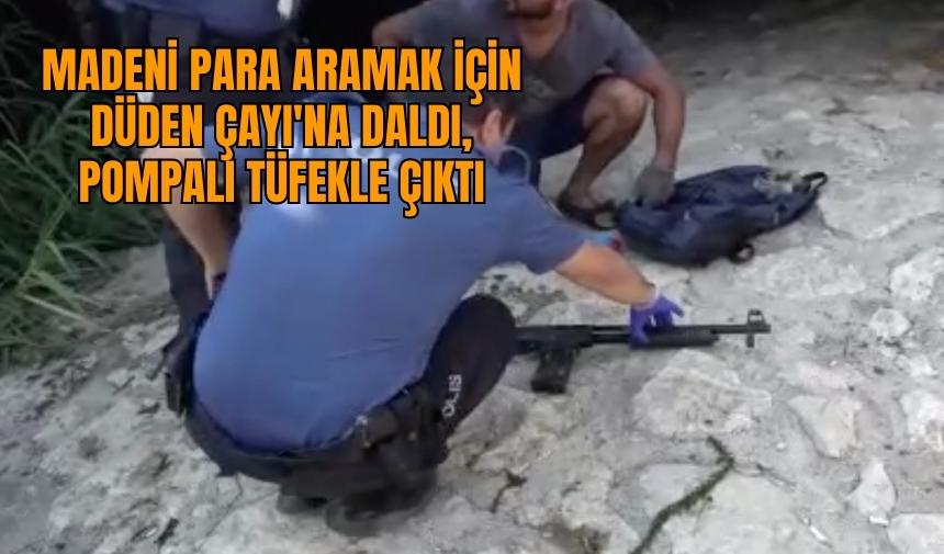 Su altı temizliği yapan dalgıç pompalı tüfek buldu