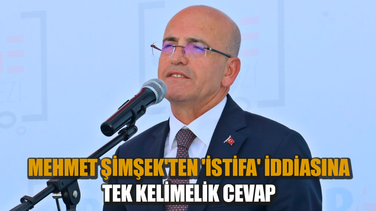 Mehmet Şimşek'ten 'istifa' iddiasına tek kelimelik cevap