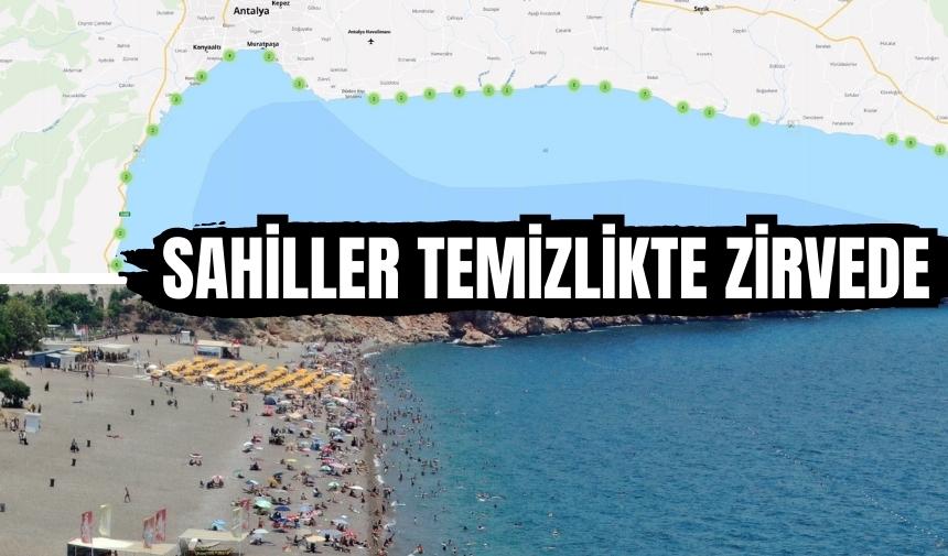 Antalya’nın denizi ‘Mükemmel’ çıktı