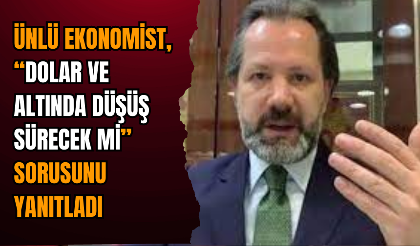 Ünlü ekonomist, “Dolar ve altında düşüş sürecek mi” sorusunu yanıtladı