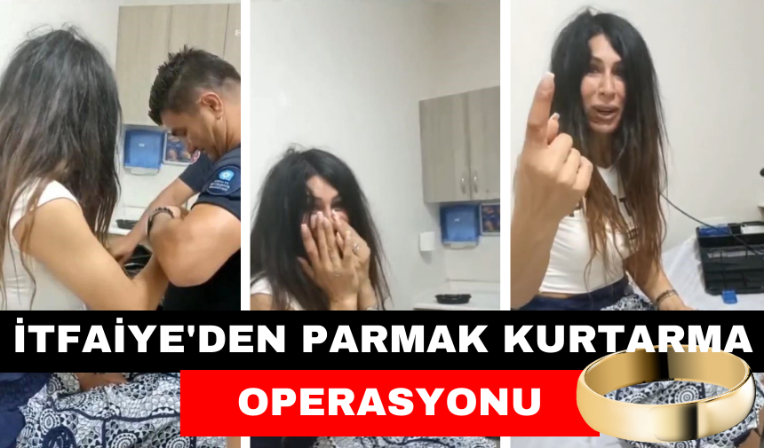 İtfaiyenin parmak kurtarma operasyonu