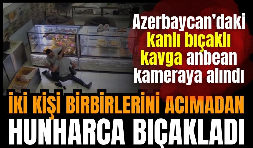 2 kişi birbirlerini hunharca bıçakladı! İşte o anlar