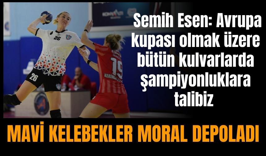 Kadın Hentbol Takımı Mavi Kelebekler moral depoladı