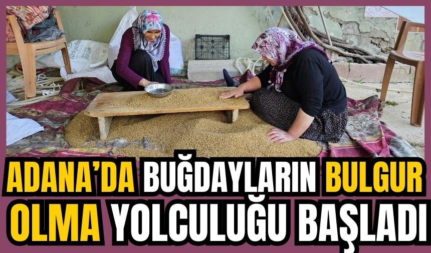 Adana'da buğdayın bulgur olma yolculuğu başladı 