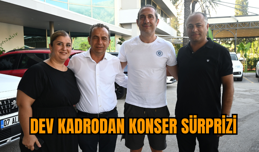 Dev kadrodan dev konser sürprizi