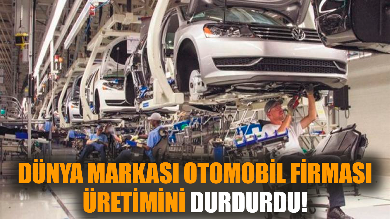 Dünya markası otomobil firması üretimini durdurdu!