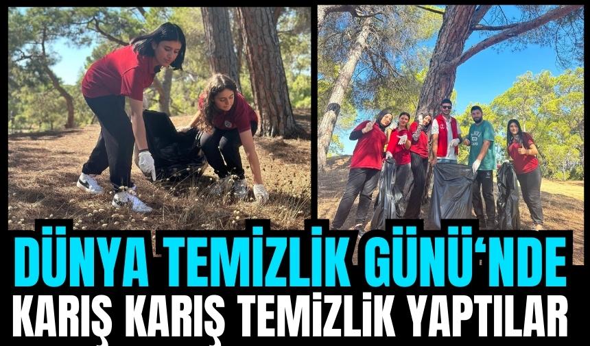 Dünya Çevre Temizlik Günü’nde karış karış çöp topladılar 