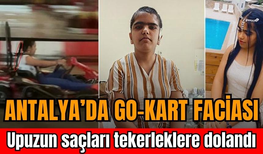 GO- KART ARACINA SAÇLARINI KAPTIRDI