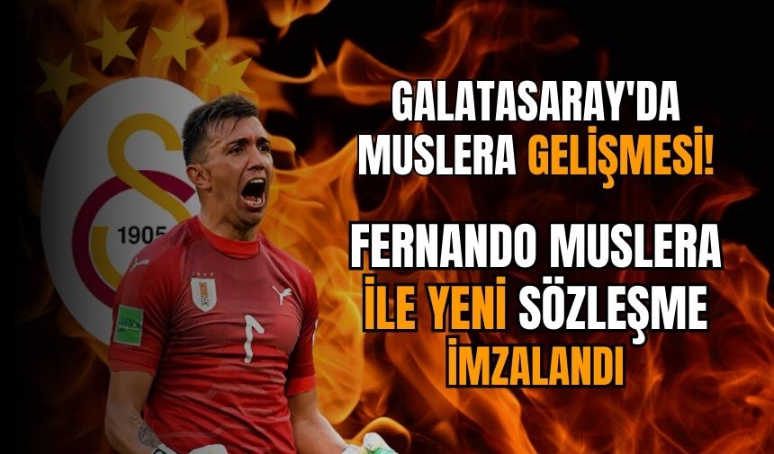 Galatasaray yıldız kalecisi Muslera ile sözleşme imzaladı