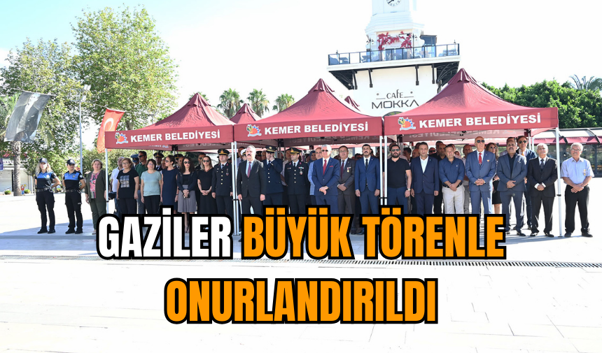 Gaziler büyük törenle onurlandırıldı