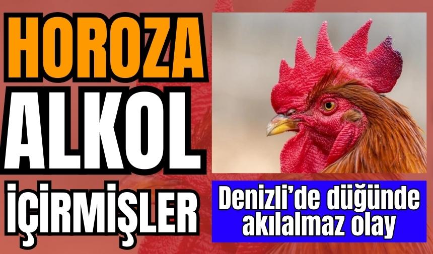 Denizli’de düğünde horoza içki içiren beş kişiye ceza