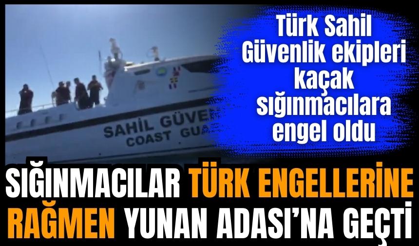 Sığınmacılar, Türk engellerine rağmen Yunan Adası’na geçti