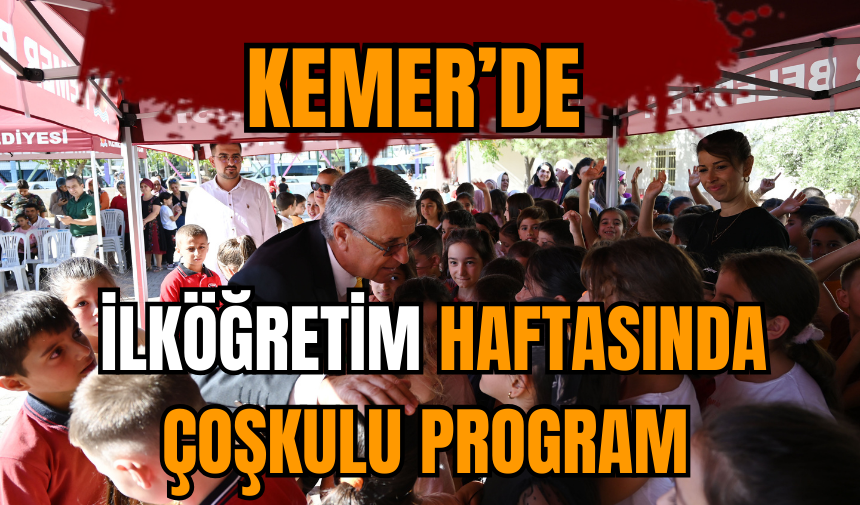 Kemer’de ilköğretim haftasında çoşkulu program