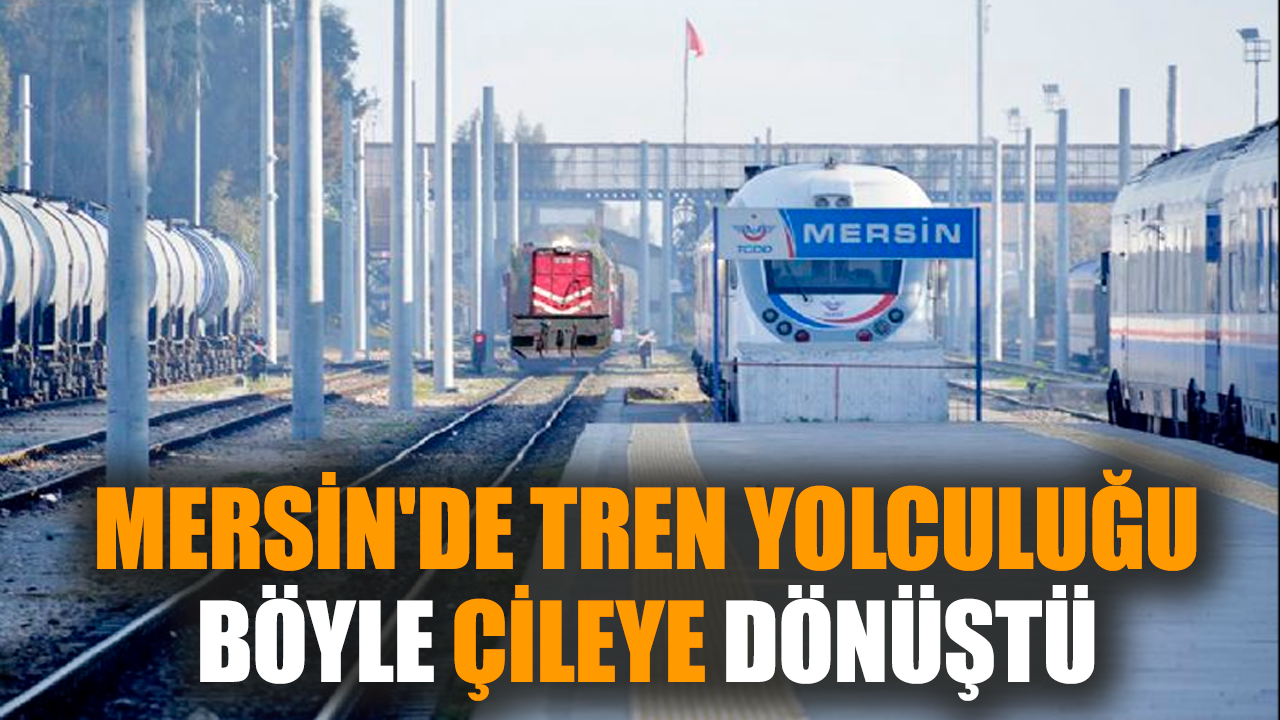 Mersin'de tren yolculuğu böyle çileye dönüştü