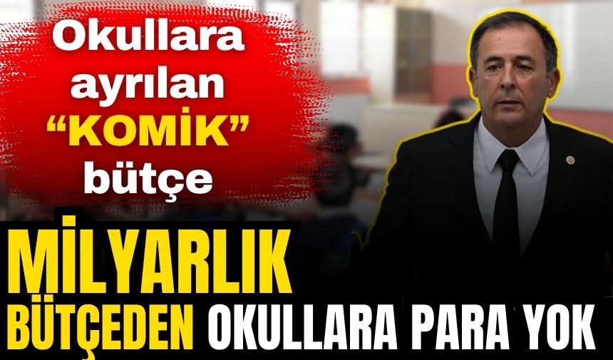 Milli Eğitim Bakanlığı'nın bütçesi okullara 'komik' kaynak