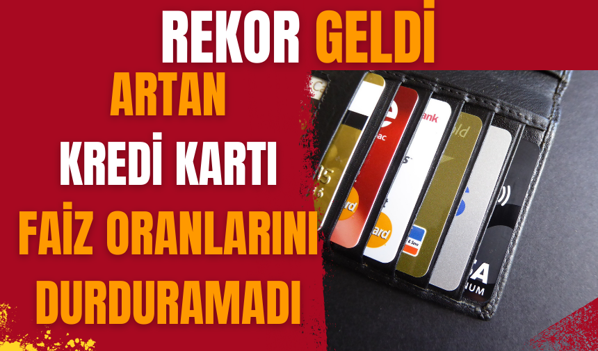 Artan kredi kartı faiz oranlarını durduramadı: Rekor geldi