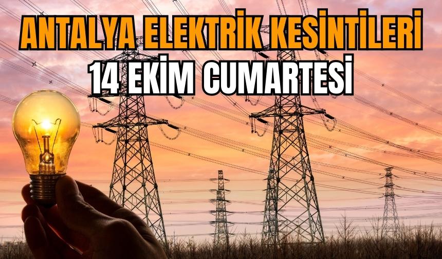 Antalya'da elektrik kesintileri