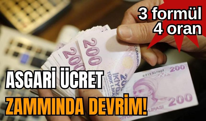 Asgari ücret zammında devrim! 3 formül 4 oran