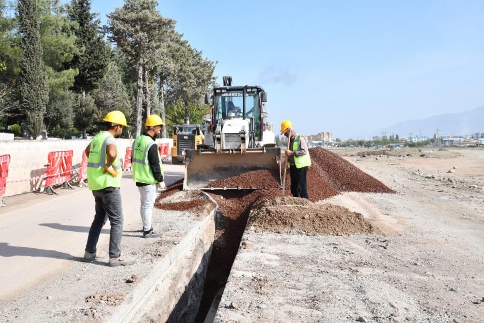 Deprem konutları için altyapı çalışması hızla ilerliyor!