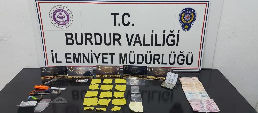 Burdur'da narkotik operasyonu