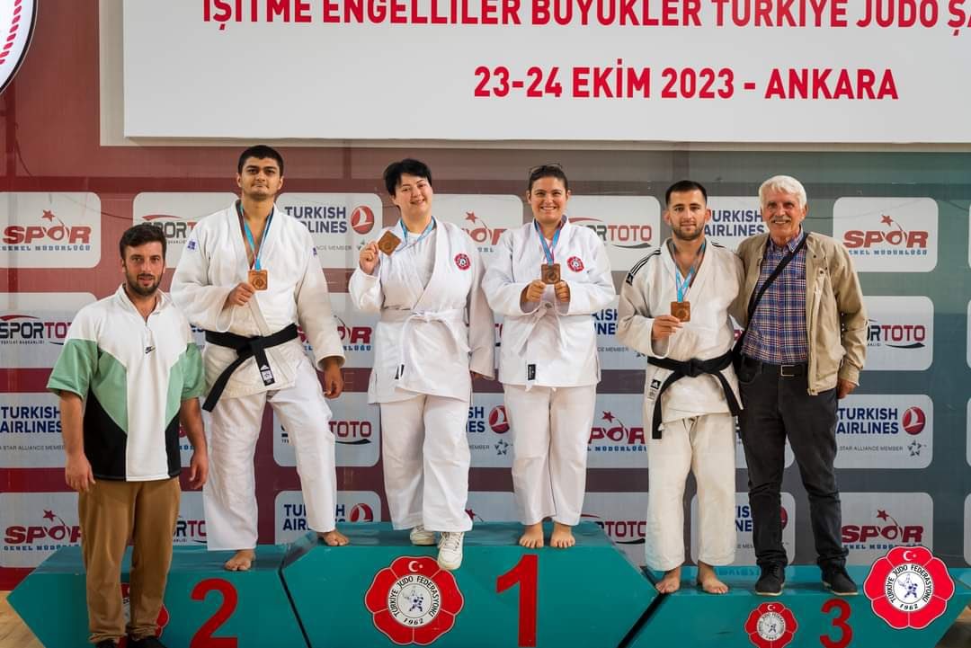 Eskişehirli judocular, İşitme Engelliler Judo Şampiyonası'nda 4 bronz madalya