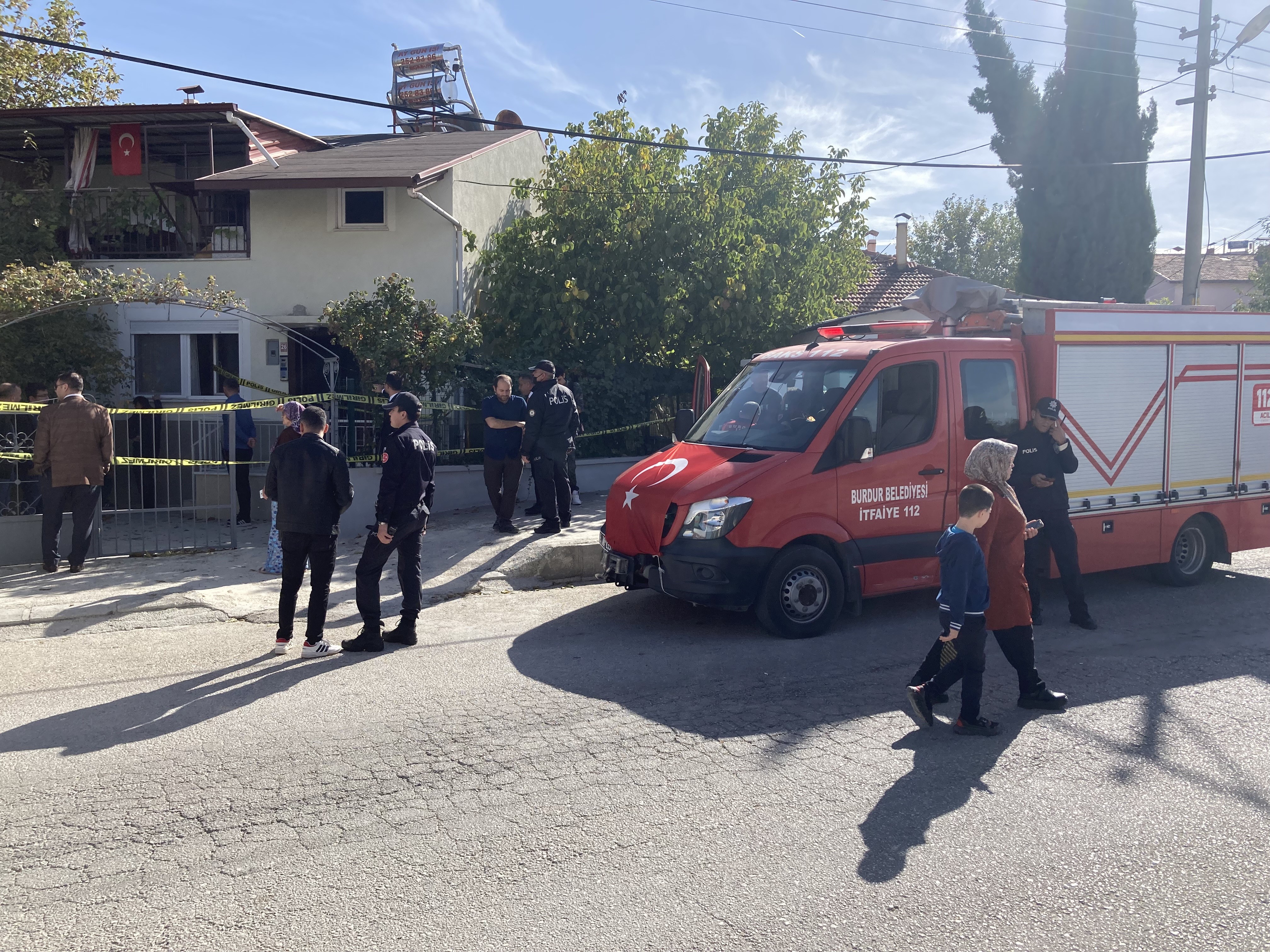 burdur cinayetinin olay yeri görüntüleri