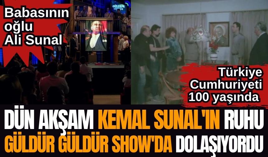 Babasının oğlu Ali Sunal! Türkiye Cumhuriyeti 100 yaşında! Dün akşam Kemal Sunal'ın ruhu Güldü